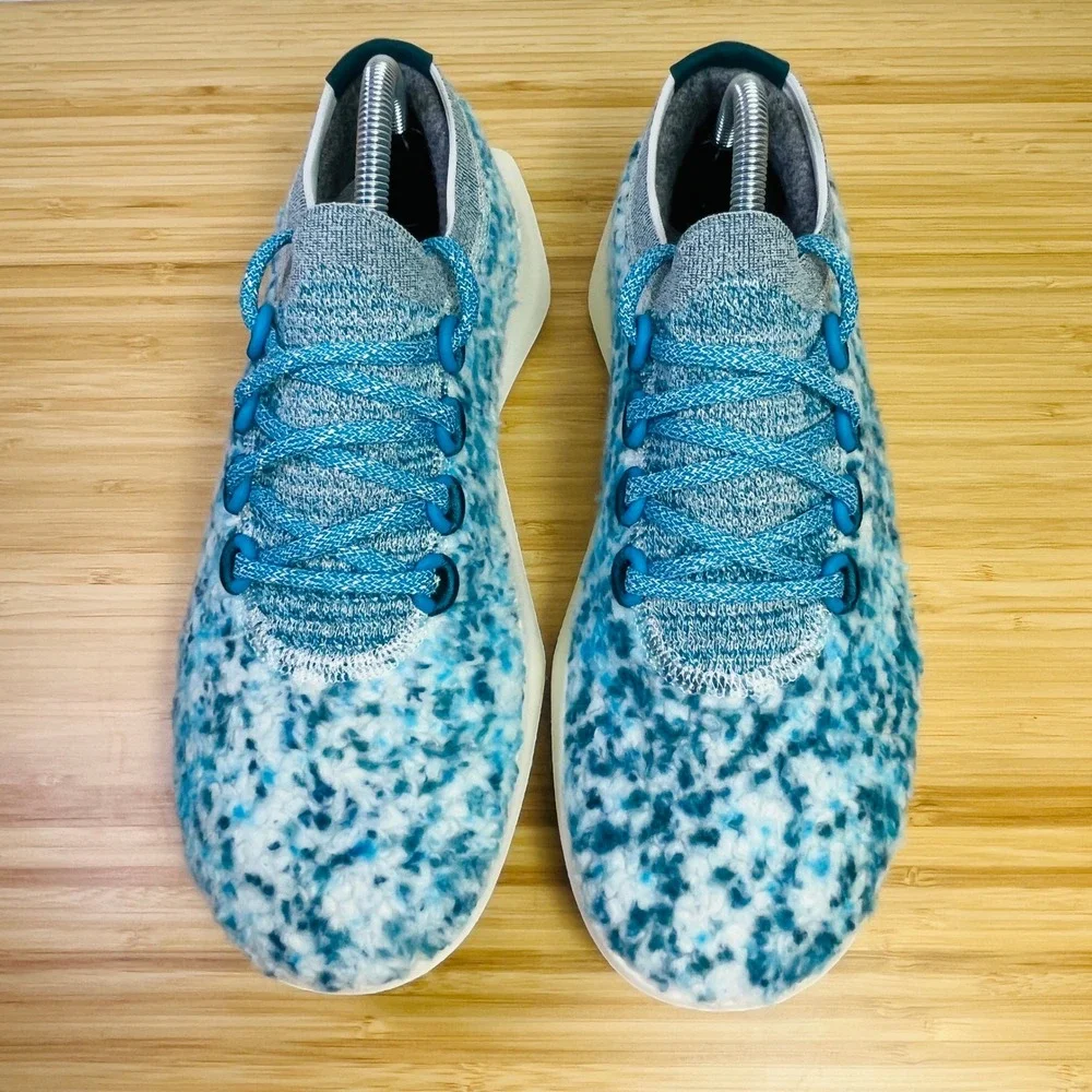 Allbirds Wool Runner‎ Mizzles Women's Shoes Blue Speckled Knit Comfort Size 8.5